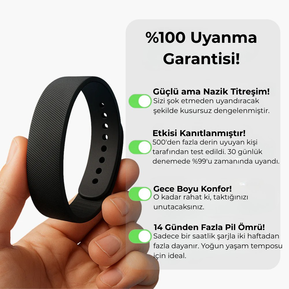 UyanFit® Titreşimli Alarm Bilekliği